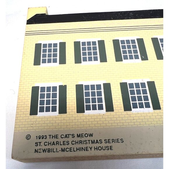 The Cats Meow 1993 St. Charles Christmas Series Collectible Village Houses  4 Pc - Picture 5 of 16